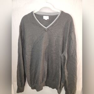 Merona Charcoal V-Neck Sweater for Men